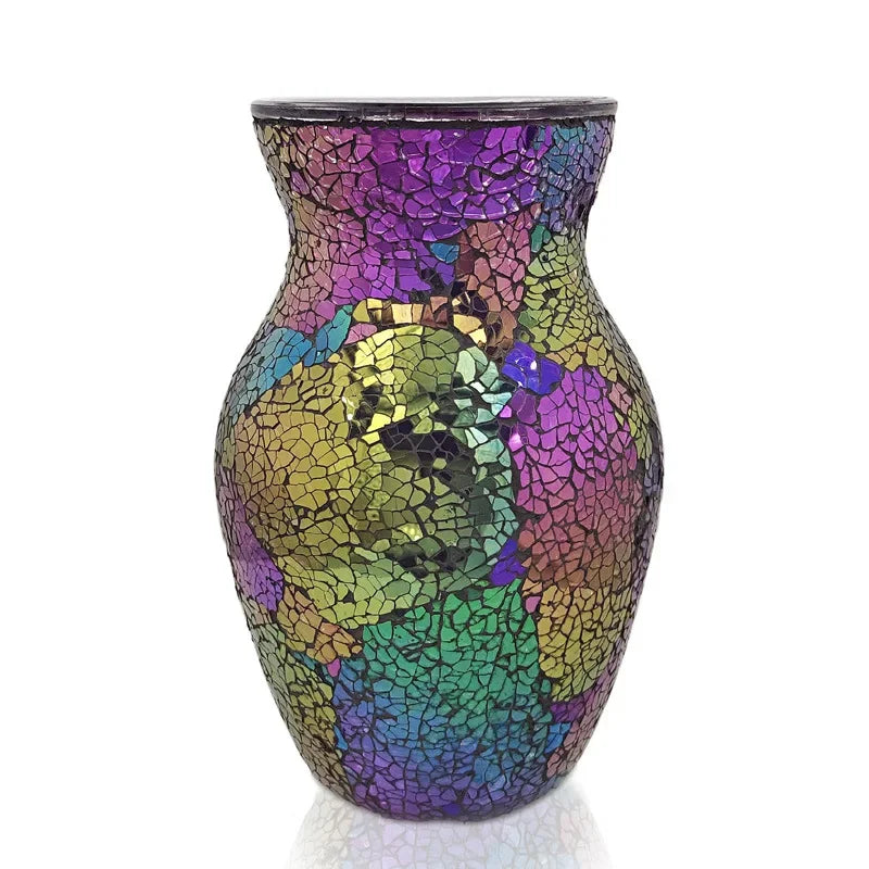 Colorful Mosaic Glass Vase