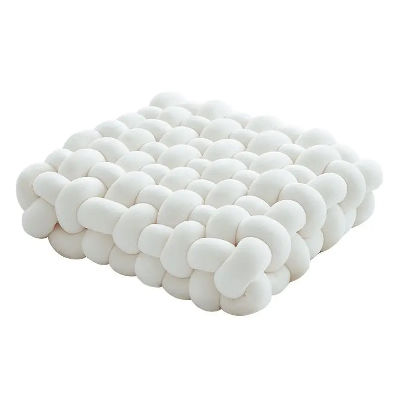 Plush Woven Knot Cushion