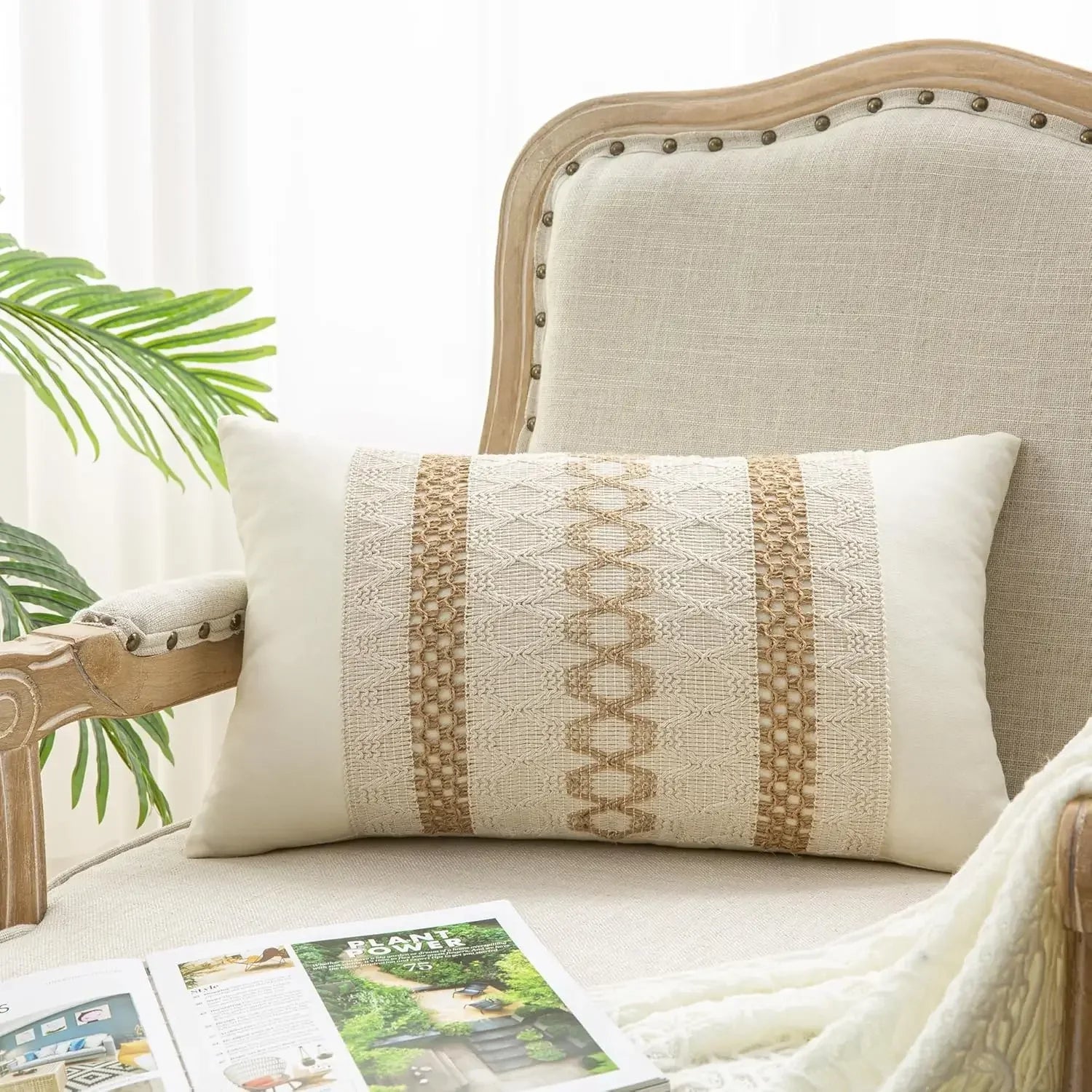 Boho Striped Woven Covers