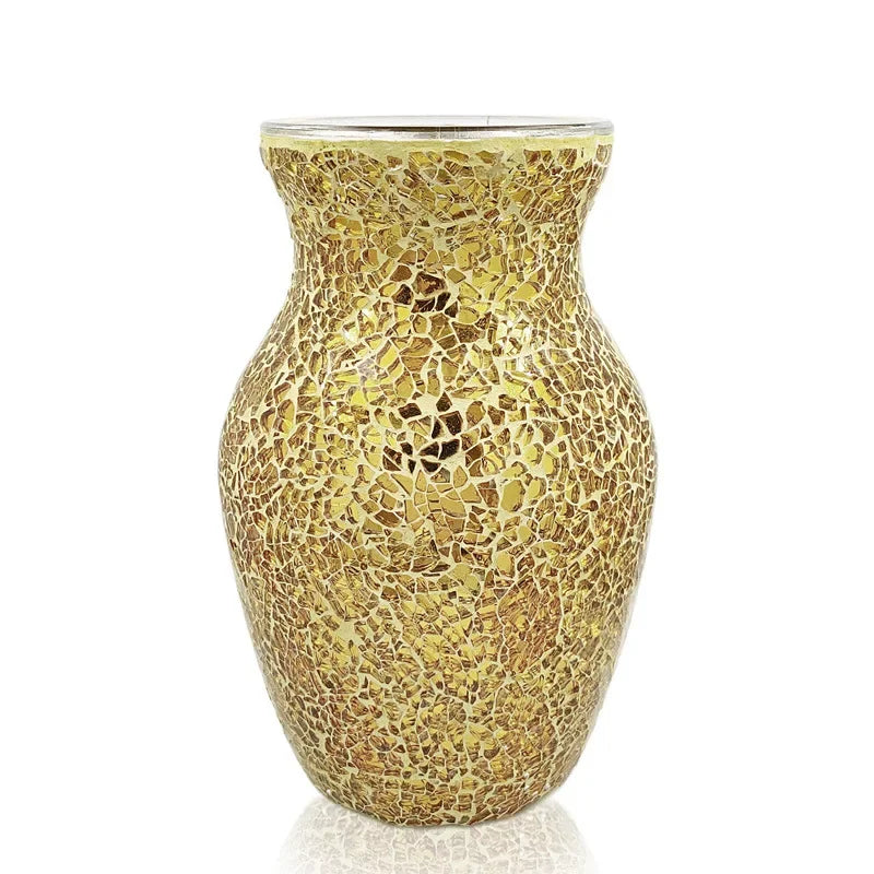 Colorful Mosaic Glass Vase