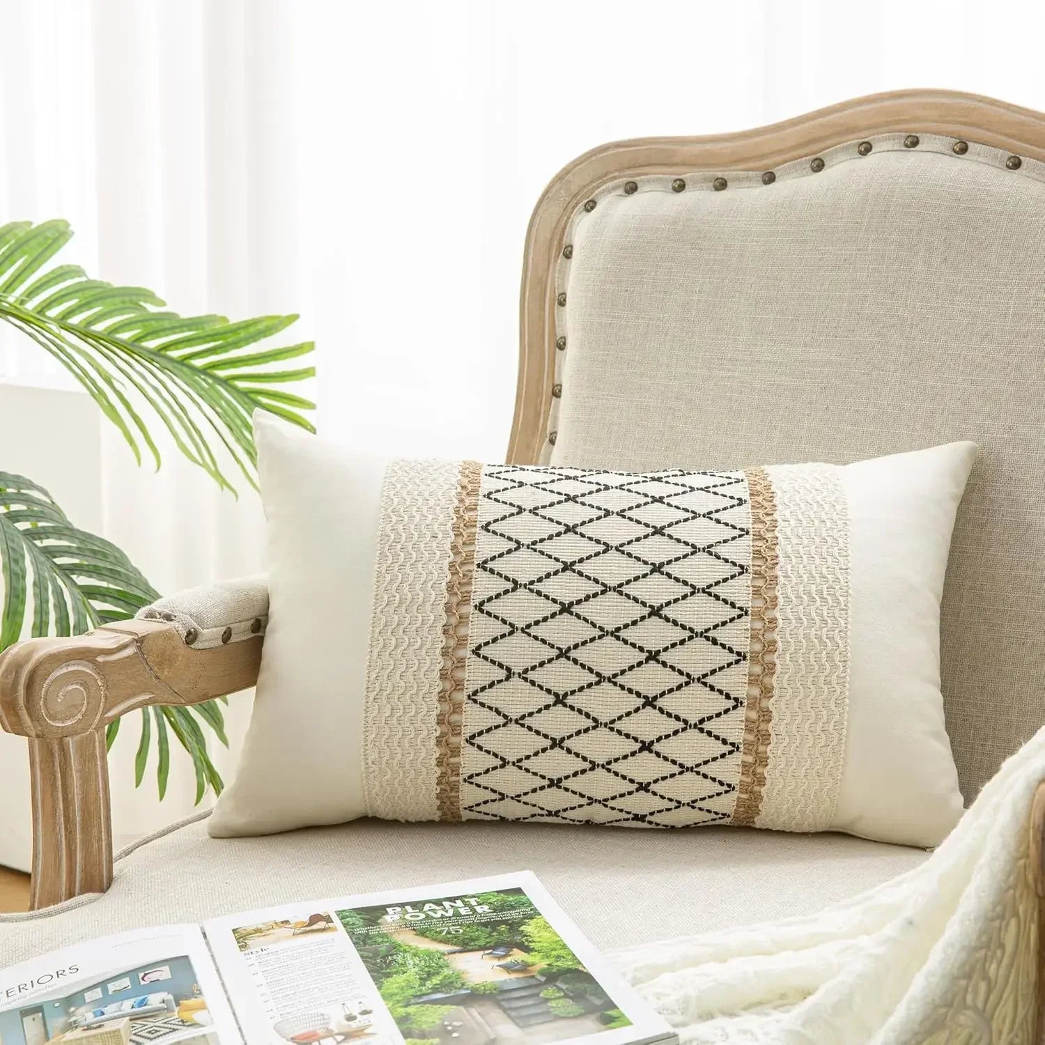 Boho Striped Woven Covers