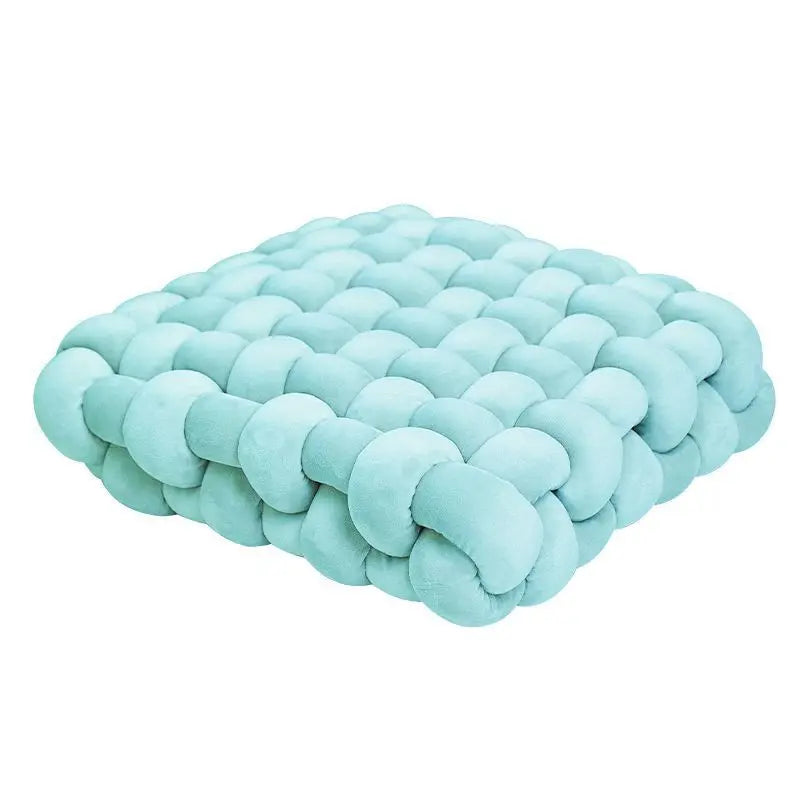 Plush Woven Knot Cushion
