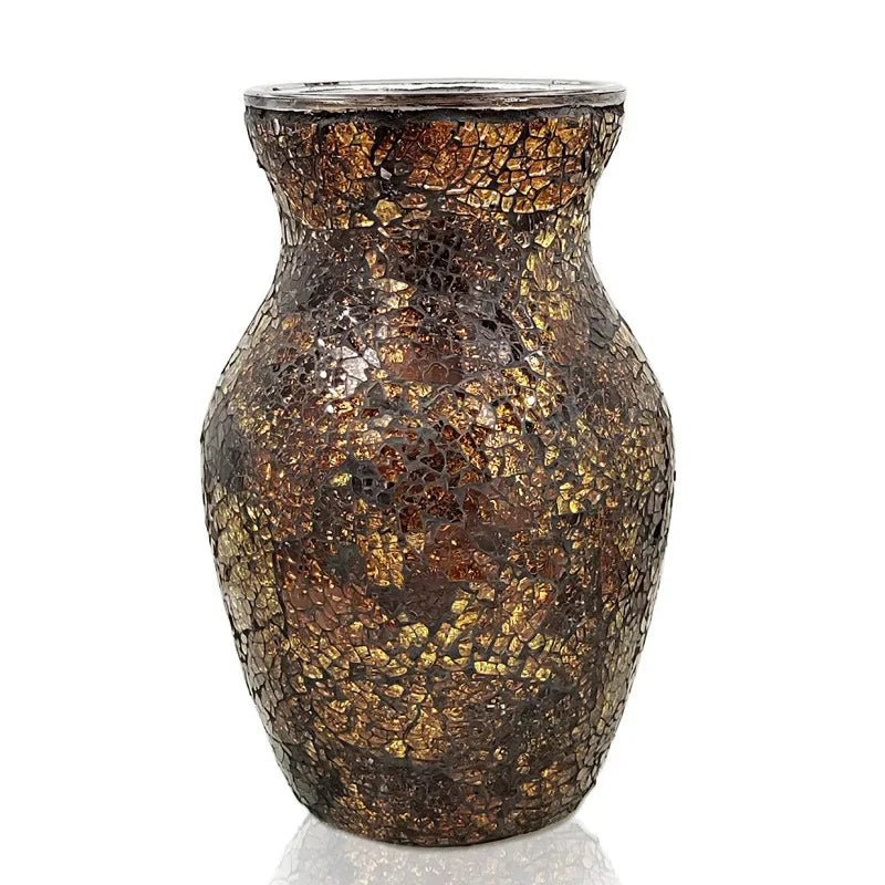 Colorful Mosaic Glass Vase