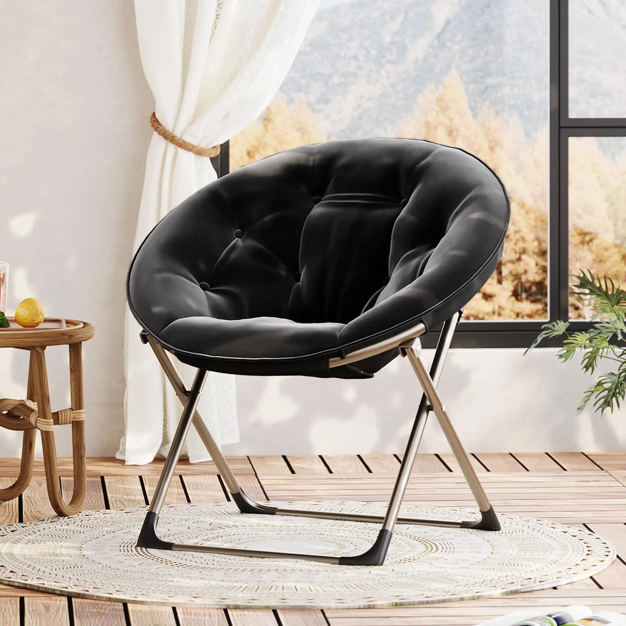 Oversized Plush Saucer Chair