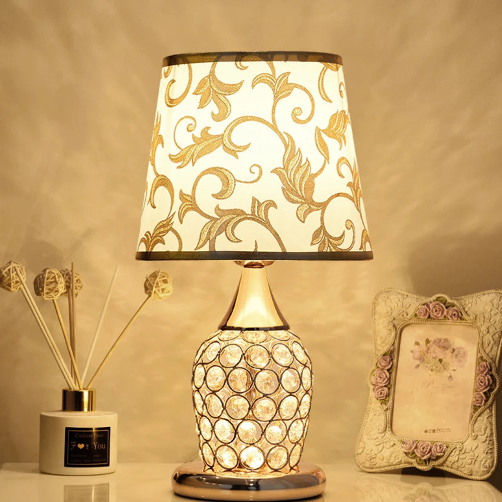 Crystal European Table Lamp