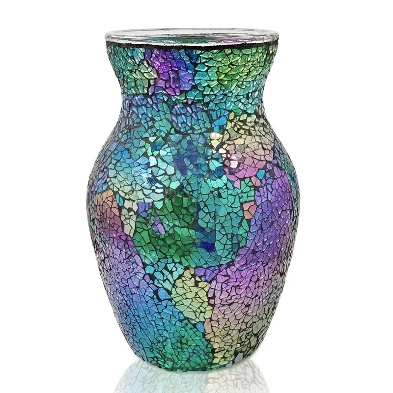 Colorful Mosaic Glass Vase