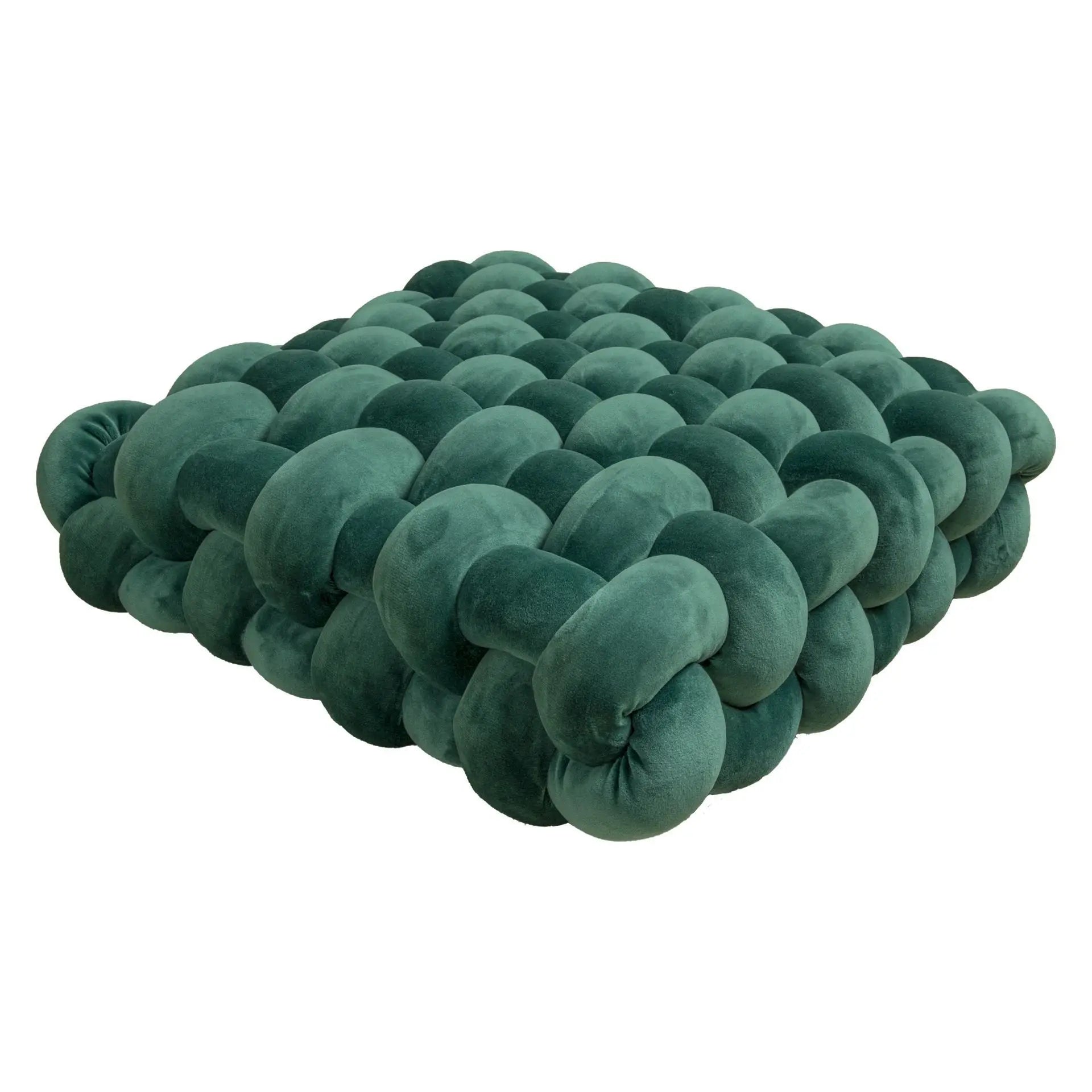 Plush Woven Knot Cushion