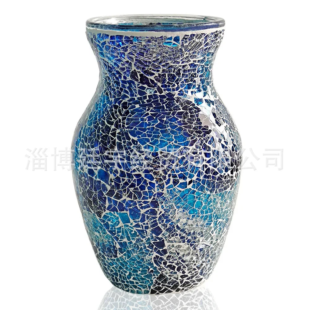 Colorful Mosaic Glass Vase