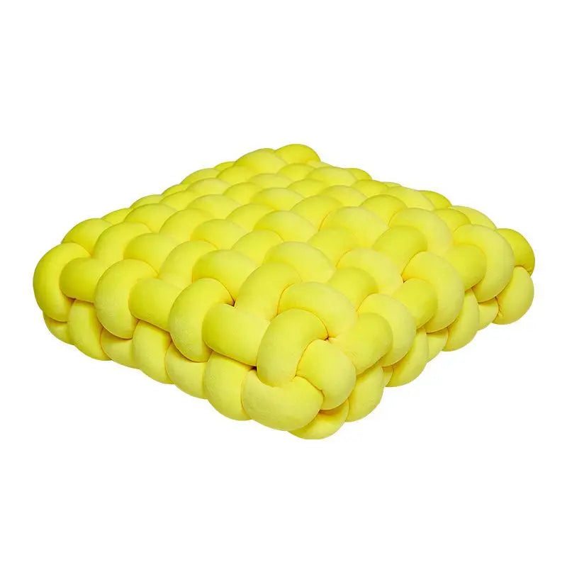 Plush Woven Knot Cushion
