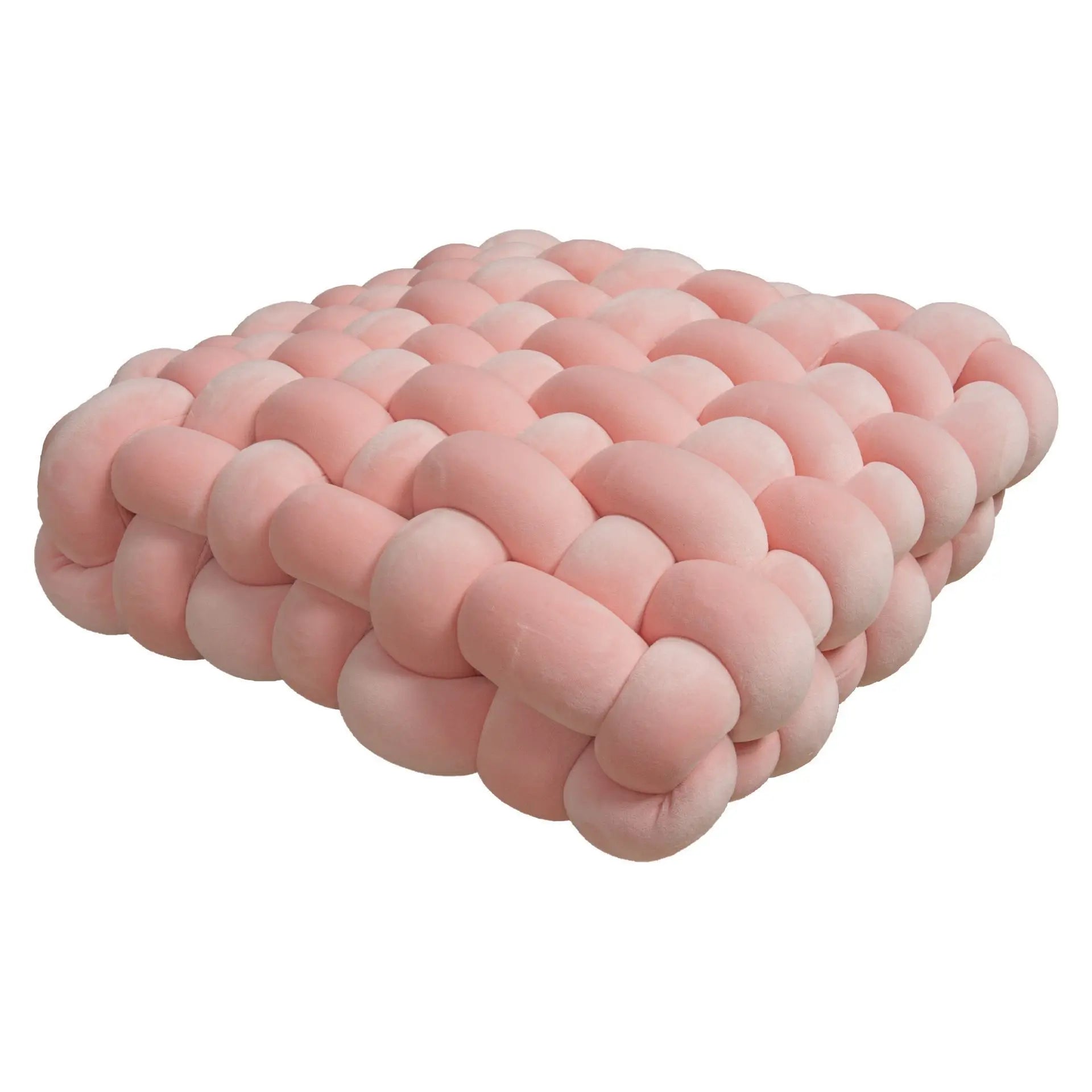 Plush Woven Knot Cushion