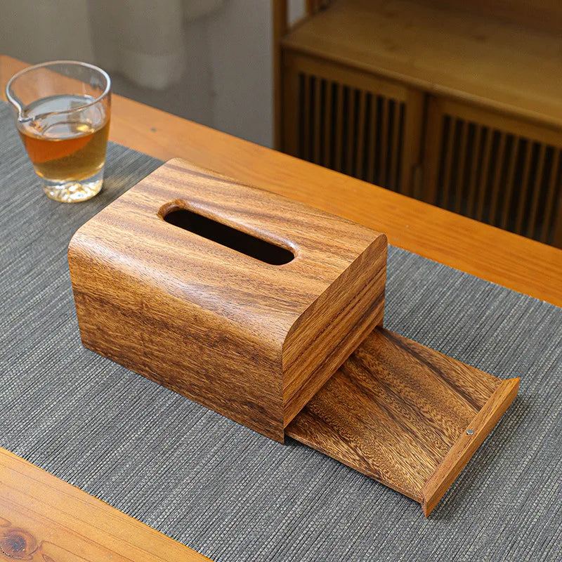 Walnut Minimalist Tissue Holder