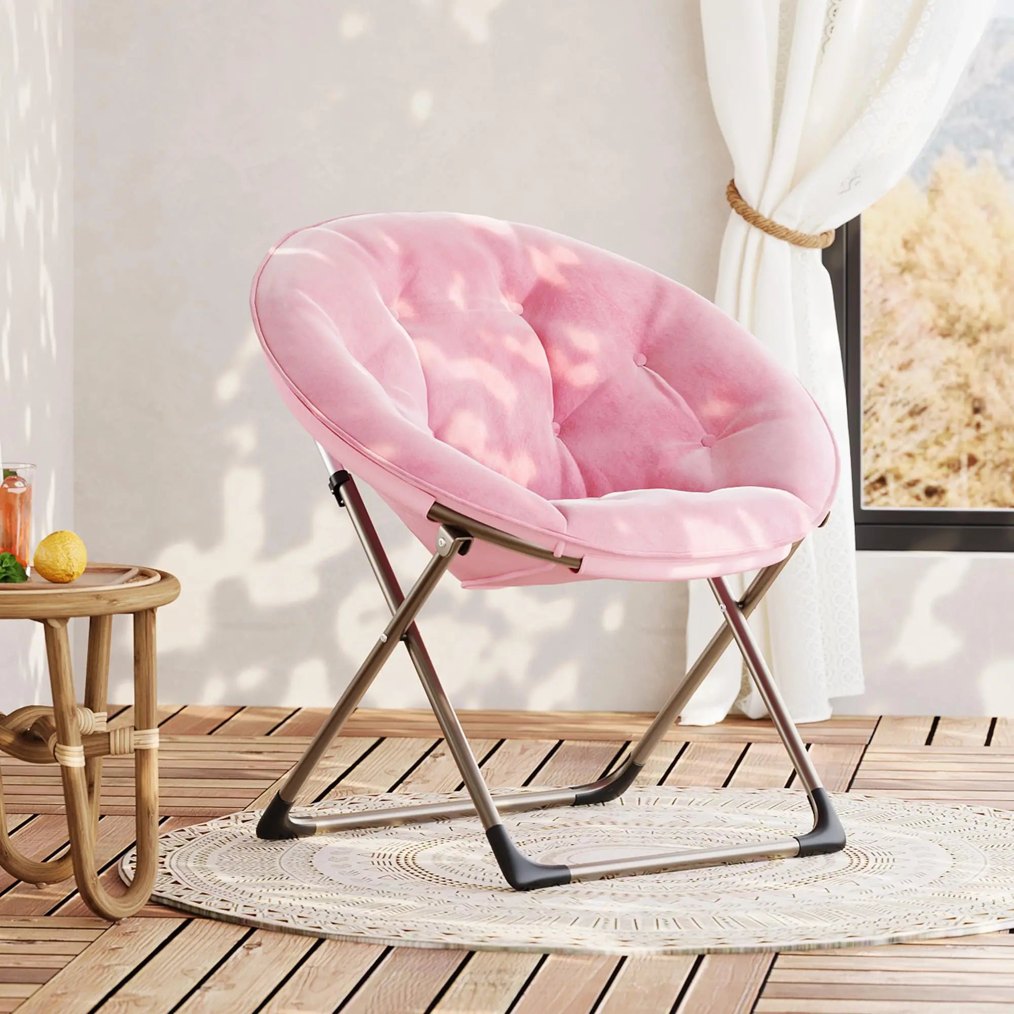 Oversized Plush Saucer Chair