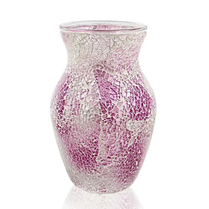 Colorful Mosaic Glass Vase