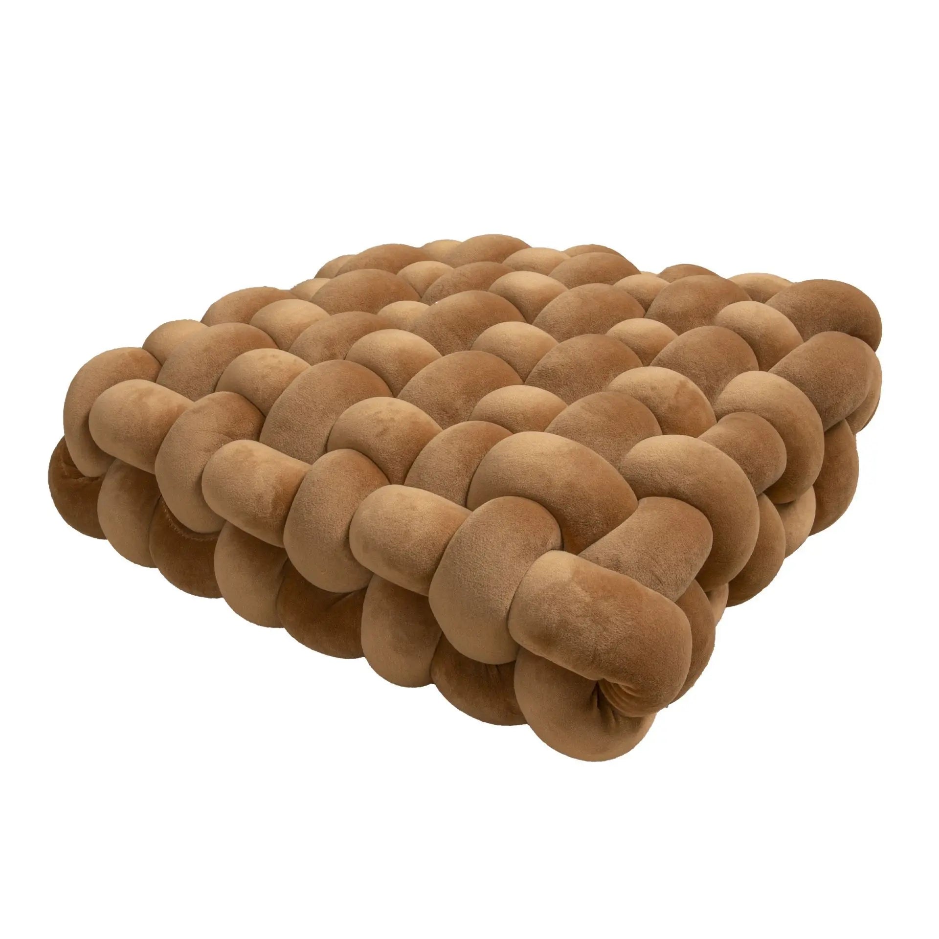 Plush Woven Knot Cushion